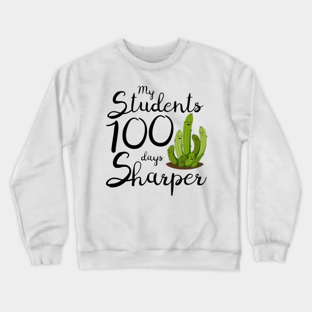 My students 100 days sharper Crewneck Sweatshirt by Amelia Emmie